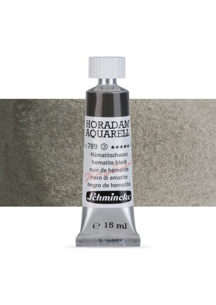 Horadam Aquarell Tube Tüp Sulu Boya 15ML Hematite Black 789 S.3