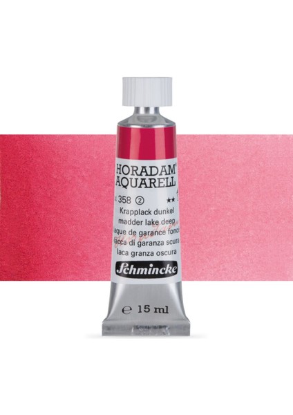 Horadam Aquarell Tube Tüp Sulu Boya 15ML Madder Lake Deep 358 S.2