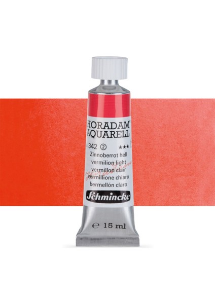 Horadam Aquarell Tube Tüp Sulu Boya 15ML Vermilion Light 342 S.2