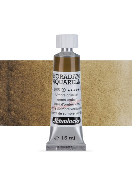 Horadam Aquarell Tube Tüp Sulu Boya 15ML Green Umber 665 S.1
