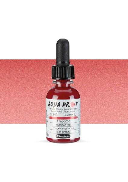 Aqua Drop Sıvı Sulu Boya 30ML Madder Red 340
