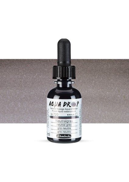Aqua Drop Sıvı Sulu Boya 30ML Neutral Grey 720
