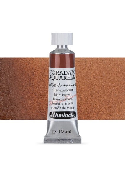 Horadam Aquarell Tube Tüp Sulu Boya 15ML Mars Brown 658 S.2