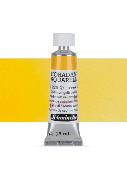 Horadam Aquarell Tube Tüp Sulu Boya 15ML Cadmium Yellow Deep 226 S.3