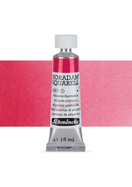 Horadam Aquarell Tube Tüp Sulu Boya 15ML Alizarin-Crimson 357 S.1