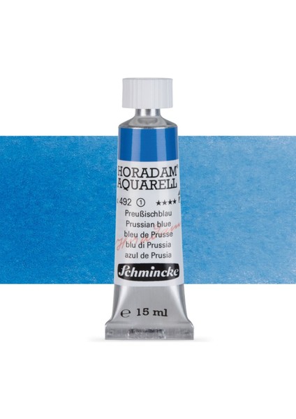 Horadam Aquarell Tube Tüp Sulu Boya 15ML Prussian Blue 492 S.1
