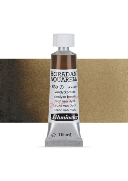 Horadam Aquarell Tube Tüp Sulu Boya 15ML Vandyke Brown 669 S.1