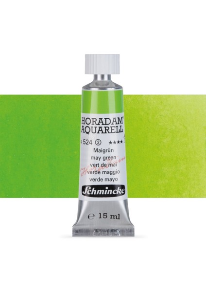 Horadam Aquarell Tube Tüp Sulu Boya 15ML May Green 524 S.2