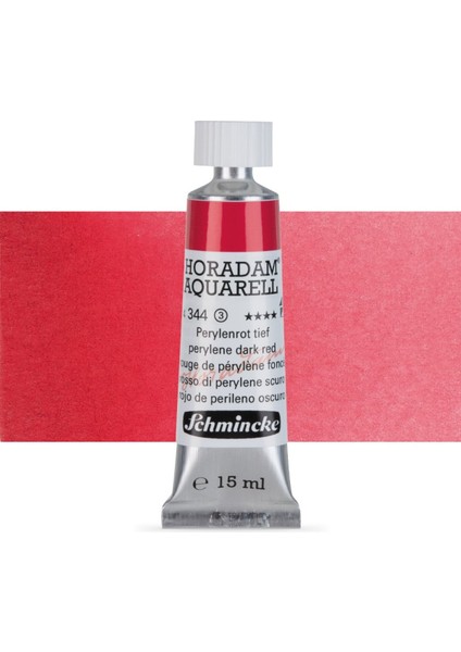 Horadam Aquarell Tube Tüp Sulu Boya 15ML Perylene Dark Red 344 S.3