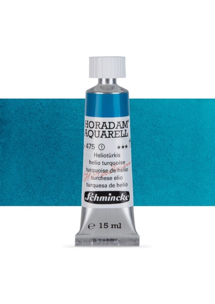 Horadam Aquarell Tube Tüp Sulu Boya 15ML Helio Turquoise 475 S.1