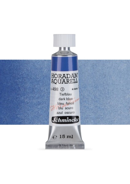 Horadam Aquarell Tube Tüp Sulu Boya 15ML Dark Blue Indigo 498 S.3