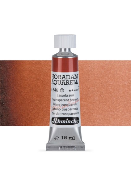 Horadam Aquarell Tube Tüp Sulu Boya 15ML Translucent Brown 648 S.2