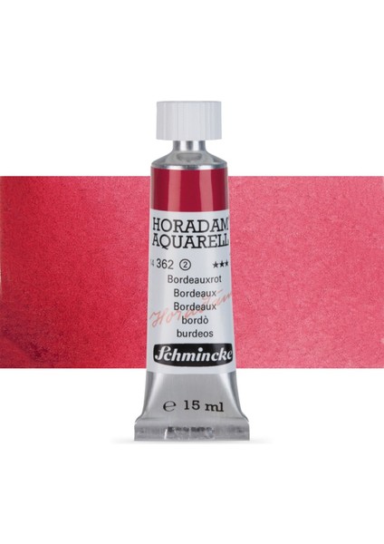 Horadam Aquarell Tube Tüp Sulu Boya 15ML Bordeux 362 S.2