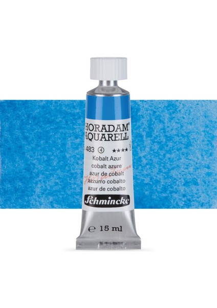 Horadam Aquarell Tube Tüp Sulu Boya 15ML Cobalt Azure 483 S.4