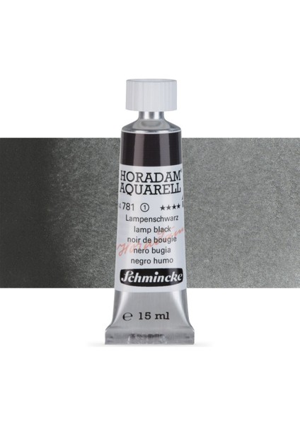 Horadam Aquarell Tube Tüp Sulu Boya 15ML Lamp Black 781 S.1
