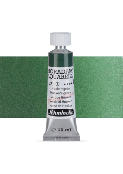 Horadam Aquarell Tube Tüp Sulu Boya 15ML Hookers Green 521 S.1