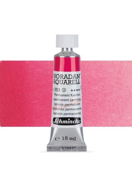 Horadam Aquarell Tube Tüp Sulu Boya 15ML Permanent Carmine 353 S.3