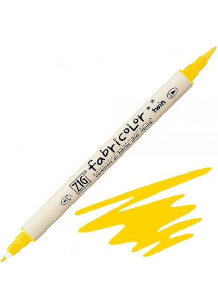 Fabricolor Marker Twin Kumaş Kalemi Yellow 050