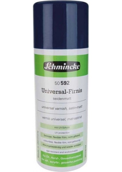Universal Varnish Genel Amaçlı Uv Korumalı Saten Mat Final Sprey Vernik 592 400 ml