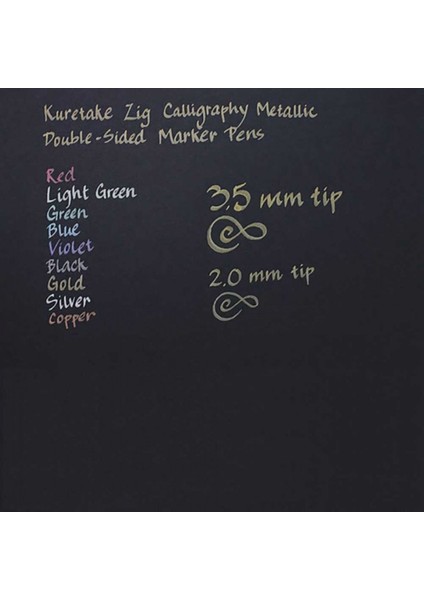 MS-8400 Kaligrafi Kalemi Metalik 6'lı Set fırsatları