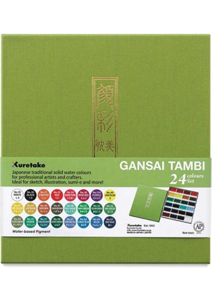 Watercolour Gansai Tambi Sulu Boya 24'lü Set modelleri