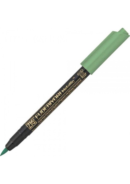 Fudebiyori Brush Pen Metallic Green 121
