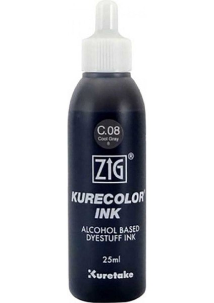 Kurecolor Refill Ink Mürekkep 25ML C08 Cool Gray 8