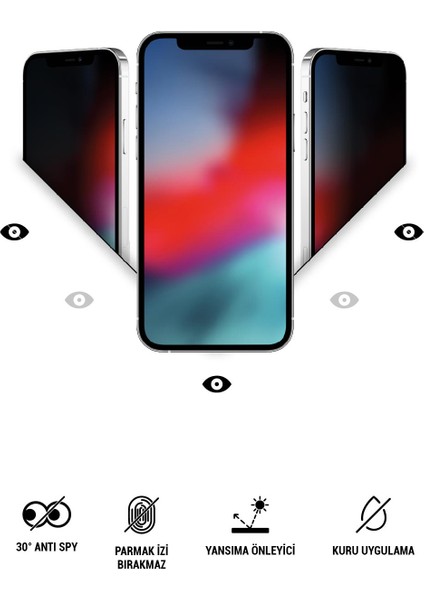 Realme C55 Mat Hayalet Ekran Koruyucu Gizli Yandan Görünmeyen Film