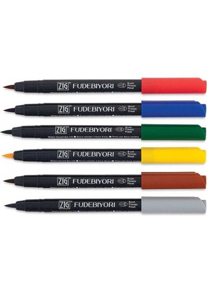 Fudebiyori Brush Pen CBK-55N/ 6V 6'lı Set fiyatları