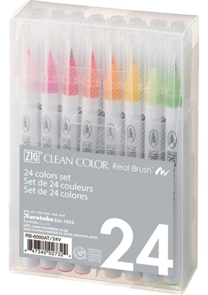 Clean Color Fırça Uçlu Kalem 24'lü