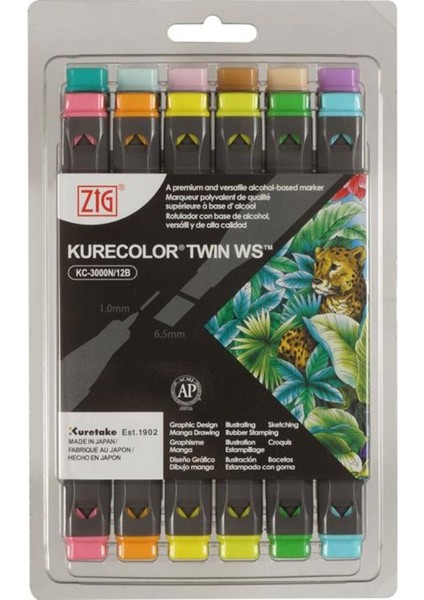 Kurecolor Twin Ws 12'li Marker Seti Pale Colors