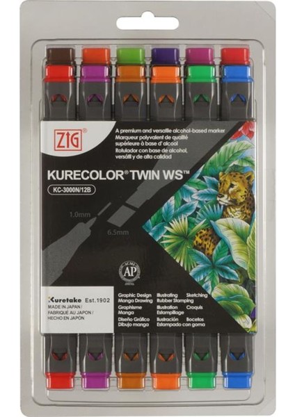 Kurecolor Twin Ws 12'li Marker Seti Brilliant Colors