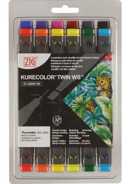 Kurecolor Twin Ws 12'li Marker Seti Natural Colors