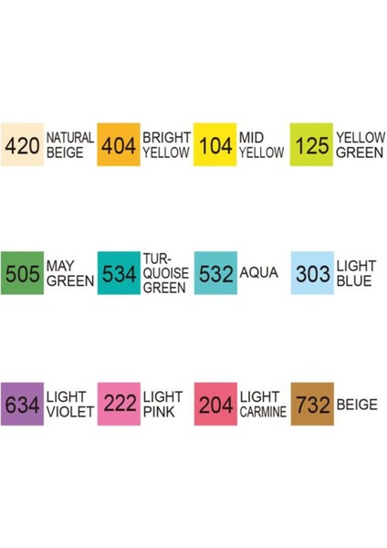 Kurecolor Twin Ws 12'li Marker Seti Natural Colors fiyatları