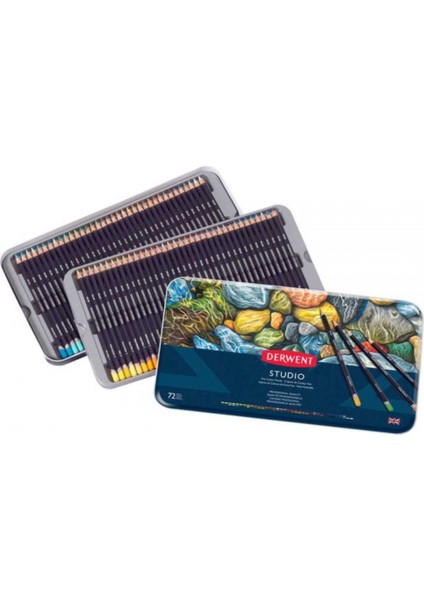 Studio Pencil 72'li Teneke Kutu (Kuru Boya Kalemi)