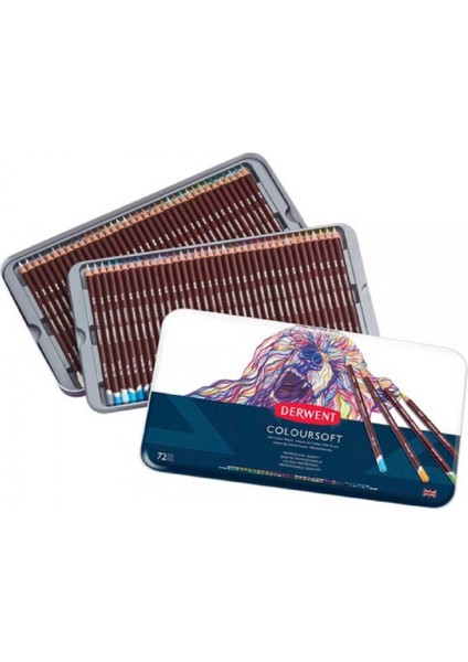 Coloursoft Pencil 72'li Teneke Kutu (Yumuşak Kuru Boya Kalemi) fiyatları