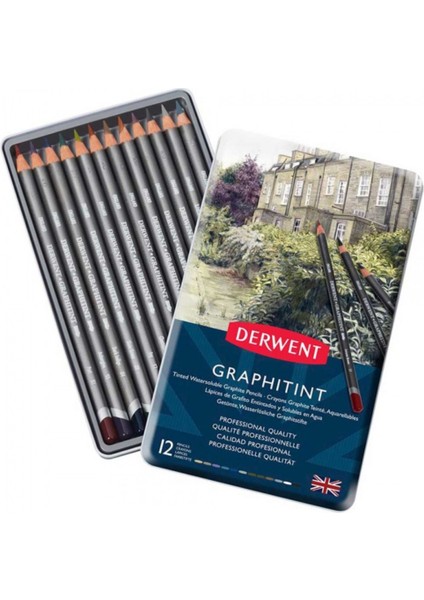 Graphitint Pencil 12'li Teneke Kutu (Renkli Grafit Kalem) fiyatları