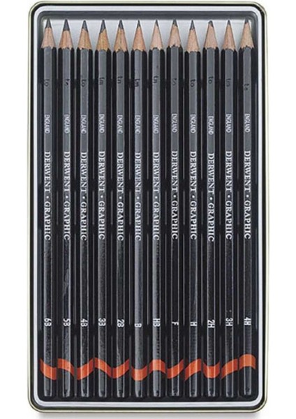 Graphic Pencil 12'li Teneke Kutu Medium (Dereceli Kalem)(Dengeli Uçlar) modelleri