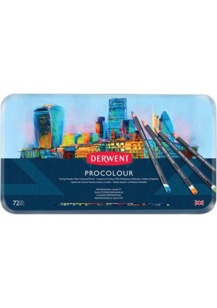 Procolour Pencil (Kuru Boya Kalemi) 72'li Teneke Kutu