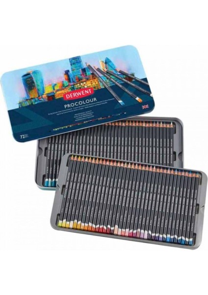 Procolour Pencil (Kuru Boya Kalemi) 72'li Teneke Kutu fiyatları