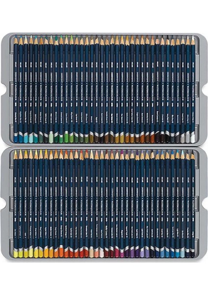 Watercolour Pencil 72'li Teneke Kutu (Sulu Boya Kalemi) modelleri