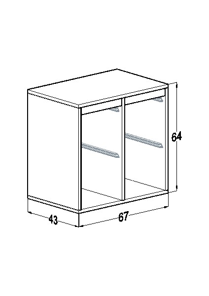Oyuncak Dolabı Tuğçe-2 Mdf