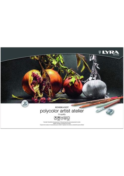 Rembrandt Polycolor Kuru Boya Kalemi 106 Parça Ahşap Set
