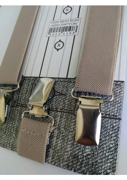 Ayarlanabilir 1-9 Yaş Çocuk Pantolon Askısı ve Papyon Takımı