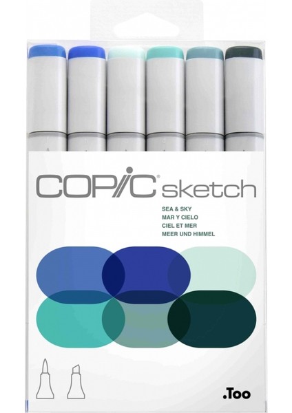 Sketch Marker 6lı Set Sea & Sky
