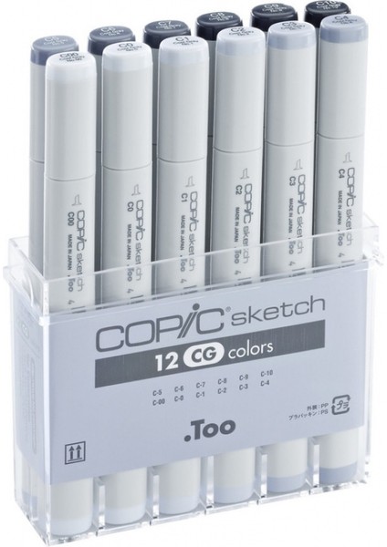 Sketch Marker 12LI Set Cool Grey Tones