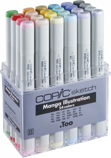 Sketch Marker 24 Lü Manga Illustration Set