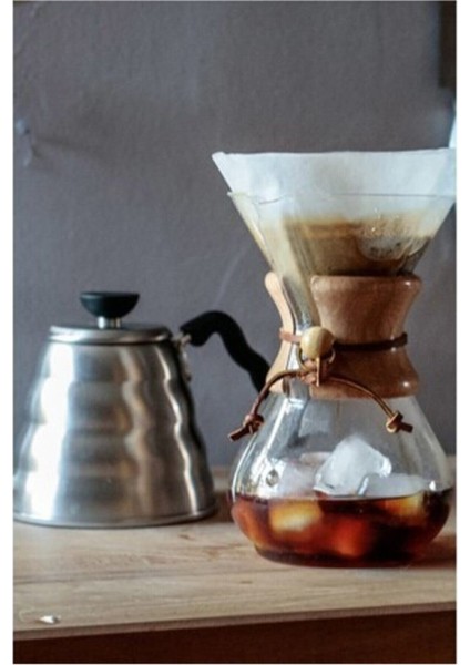 Kahve Demleme Seti (Coffee Chemex 800 Ml, Kettle 1200 Ml Ve Kafiltro 100 Adet)