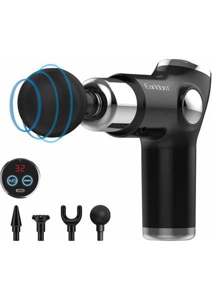 V3 Kablosuz Titreşimli Mini Masaj Aleti Tabancası Egsersiz Kas Rahatlatıcı Darbeli LED Ekran Sessiz Çok Fonksiyonlu Portatif Masaj Aleti modelleri