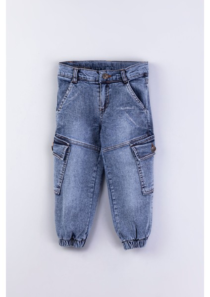 Erkek Çocuk Jogger Kargo Cepli Kot Pantolon